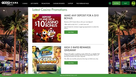 tropicana casino promotions.